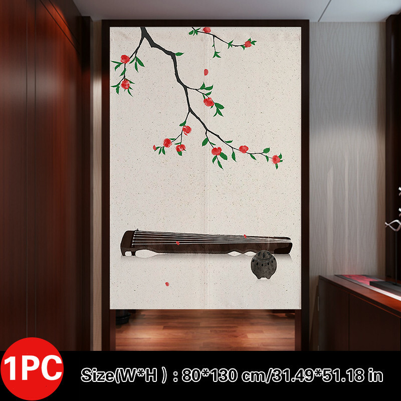 Noren Doorway Curtain Chinese Kitchen Curtains Feng Shui Room Divider Blind Arts