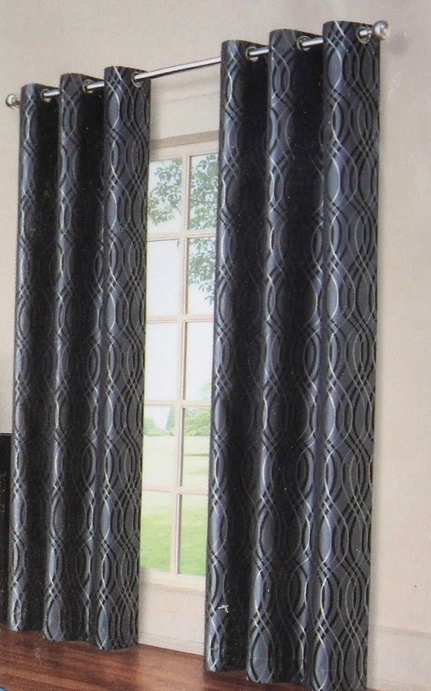 Eclipse Energy Saving One Grommet Panel Tremont Geometric Weave 42 In X 84 In L