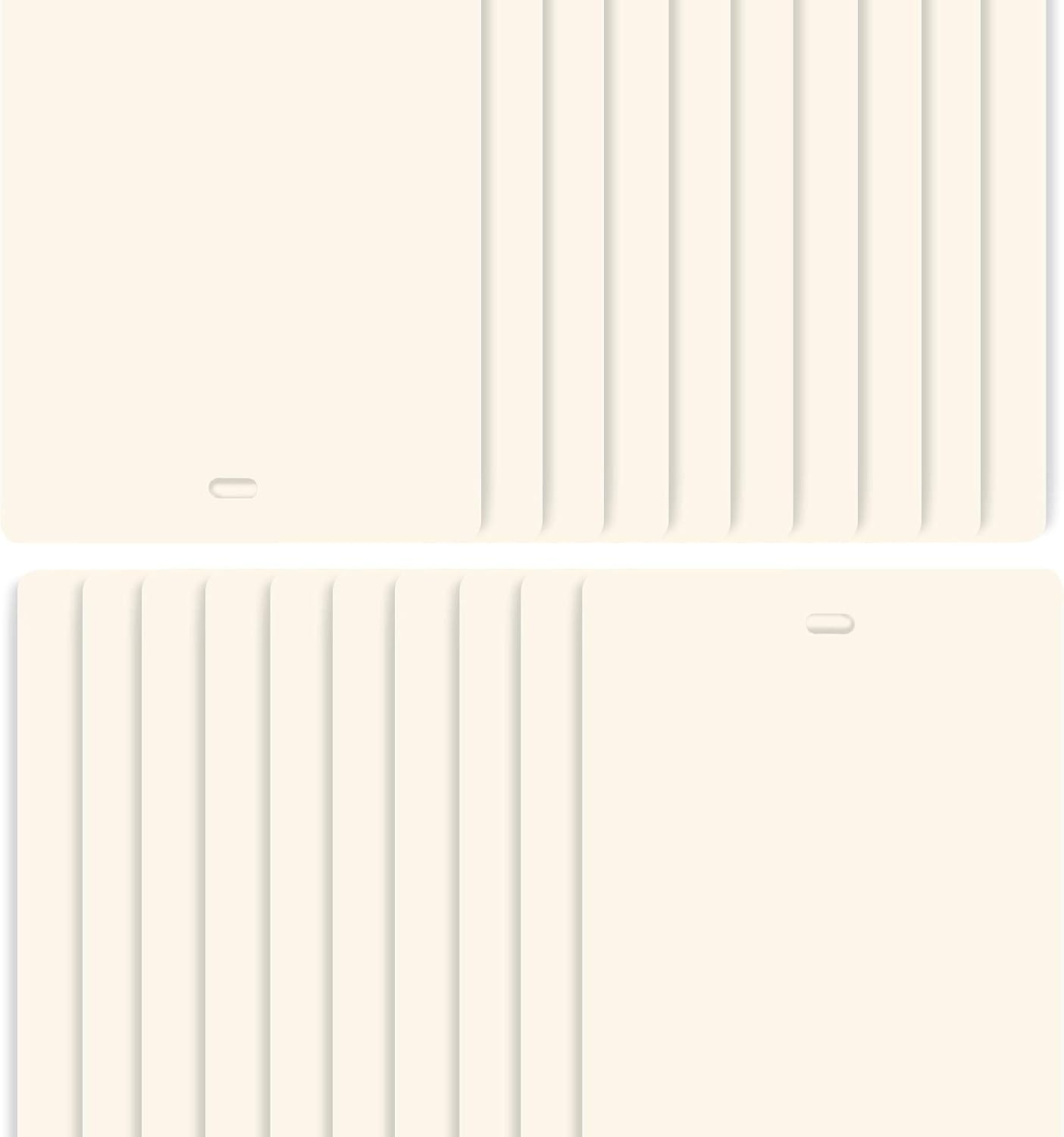 Smooth Curved Ivory Vertical Blind Replacement Slats