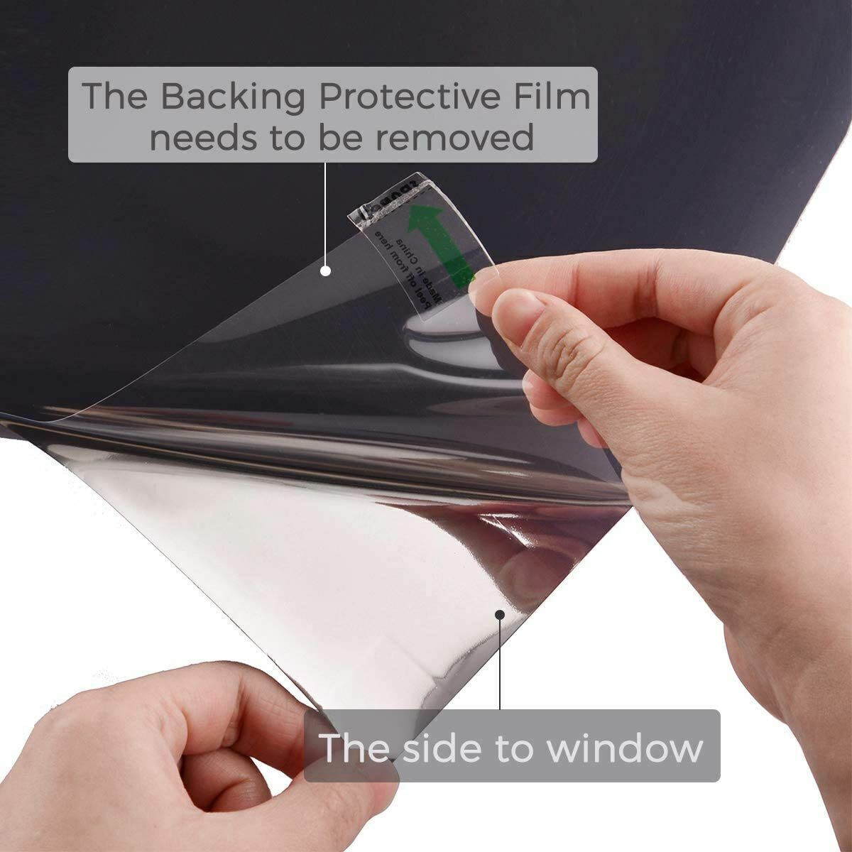 One Way Mirror Privacy Window Film Heat Insulate UV Reflective Tint In/Outdoor