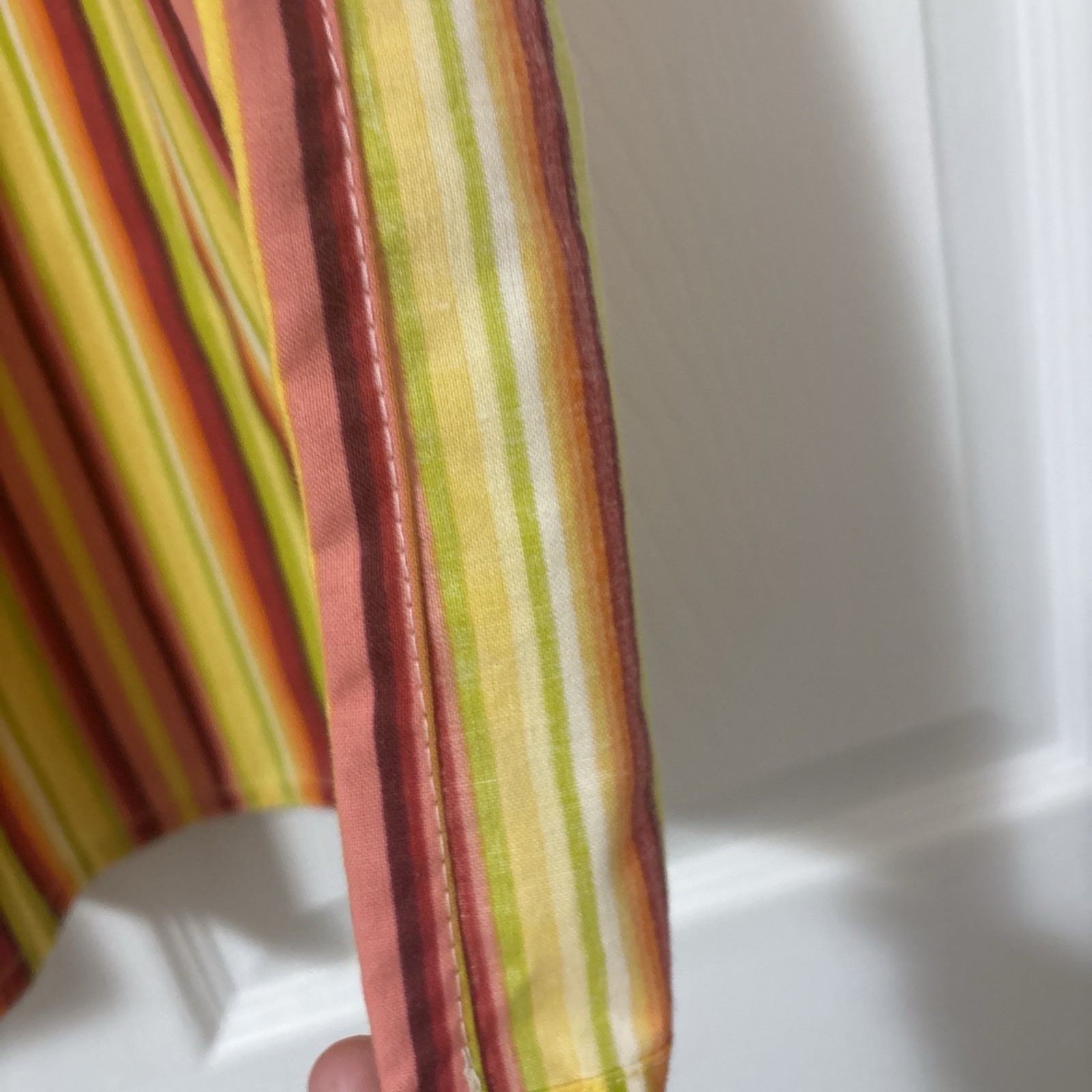 striped cafe curtains handmade new pack of 4 panels
