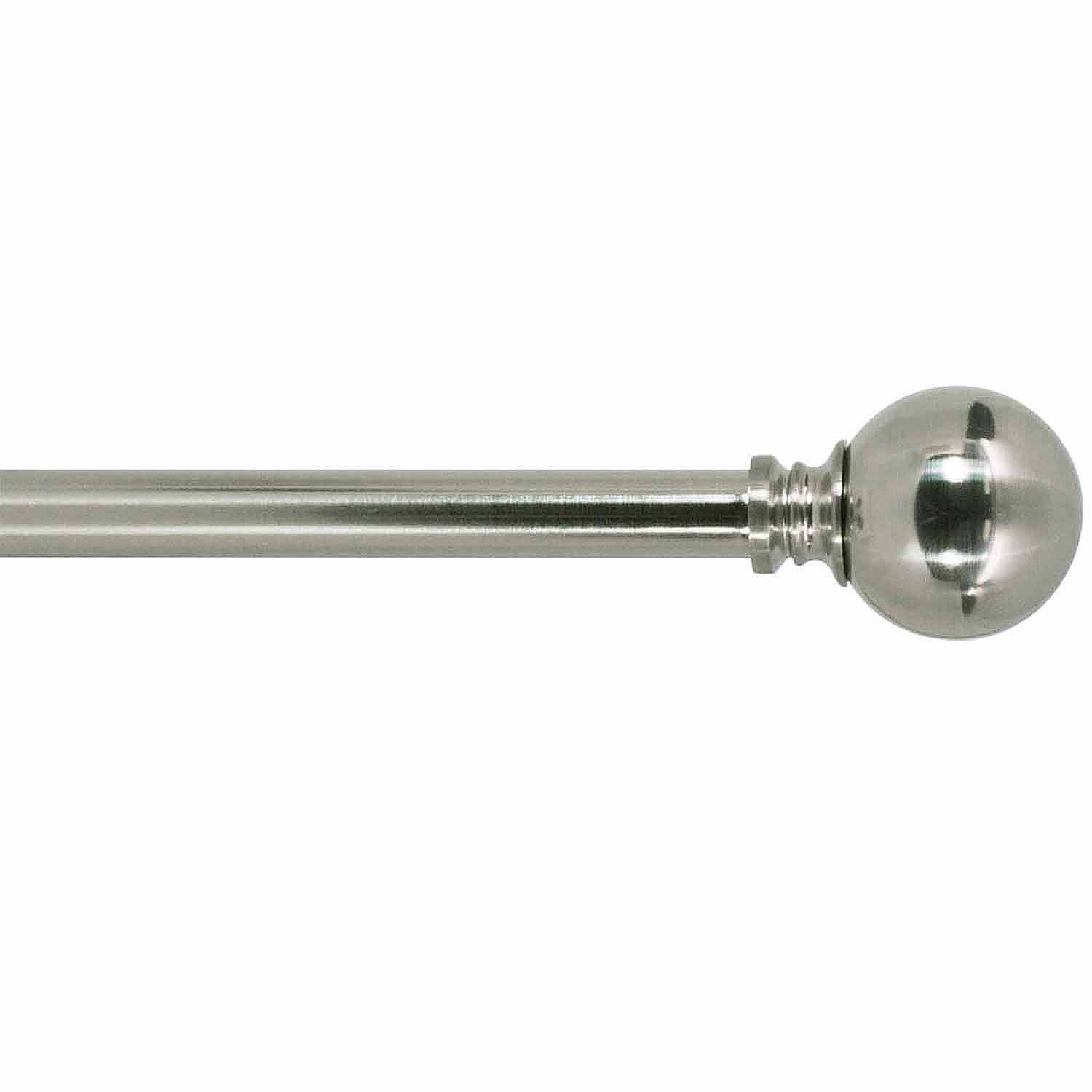 Liam Ball 3/4″ Curtain Drapery Rod- Three Colors, One Size