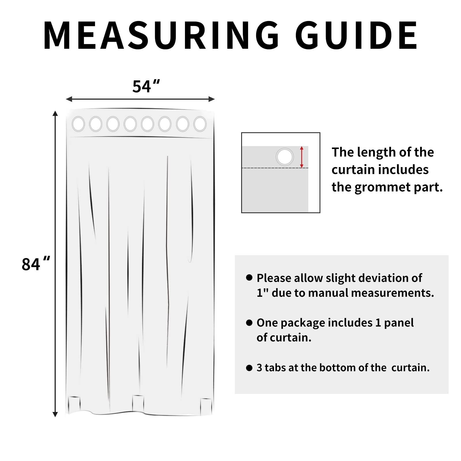 Outdoor Curtains Waterproof Windproof Weatherproof Curtain for Patio, Cabana, Po