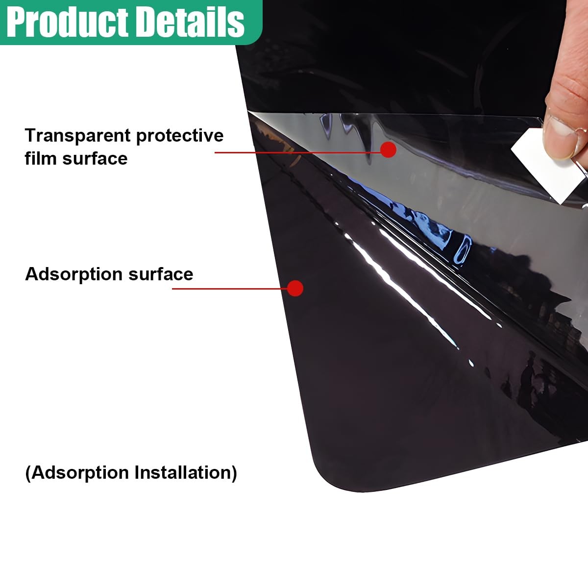 Car Side Window Sunshade Static Cling Auto UV Block Window Film Shade Film