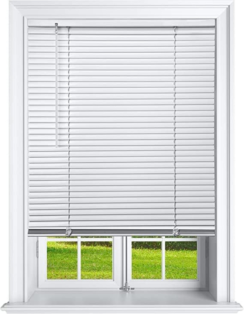 Cordless 1 Inch Window Blinds, Cordless Blinds Light Filtering Mini Blinds (29″