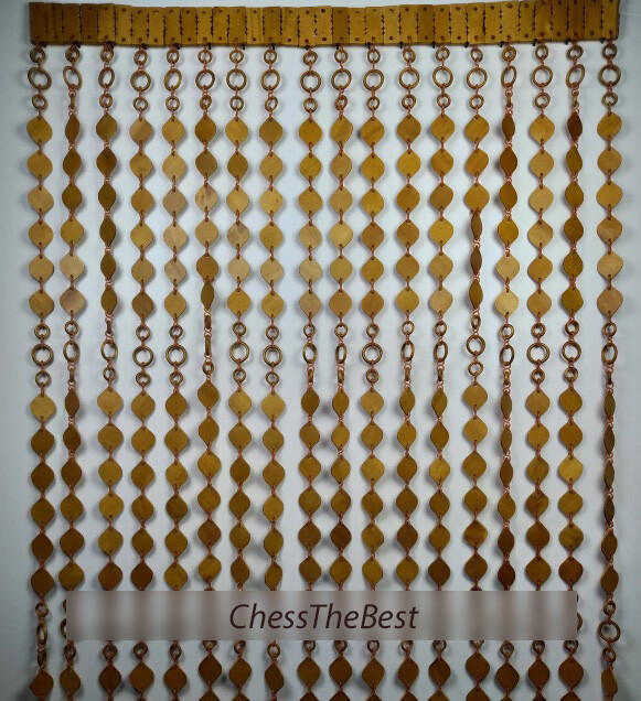 Bead Curtain Doorway, Custom String Wooden Door Curtain, Handmade Beads Doors