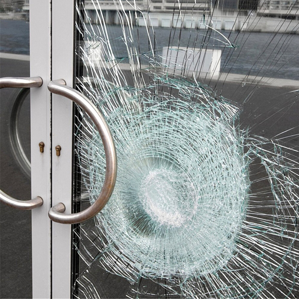 Security Window Film Clear Self-Adhesive Anti Shatter Glass UV Protection 4/8Mil