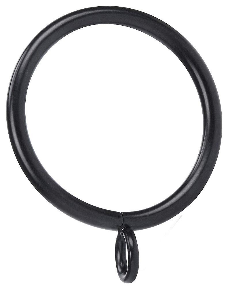 36 PCS 1.5Inch Inner Diameter Curtain Rings Eyelets Fits 11/4 Inch Rod Blk