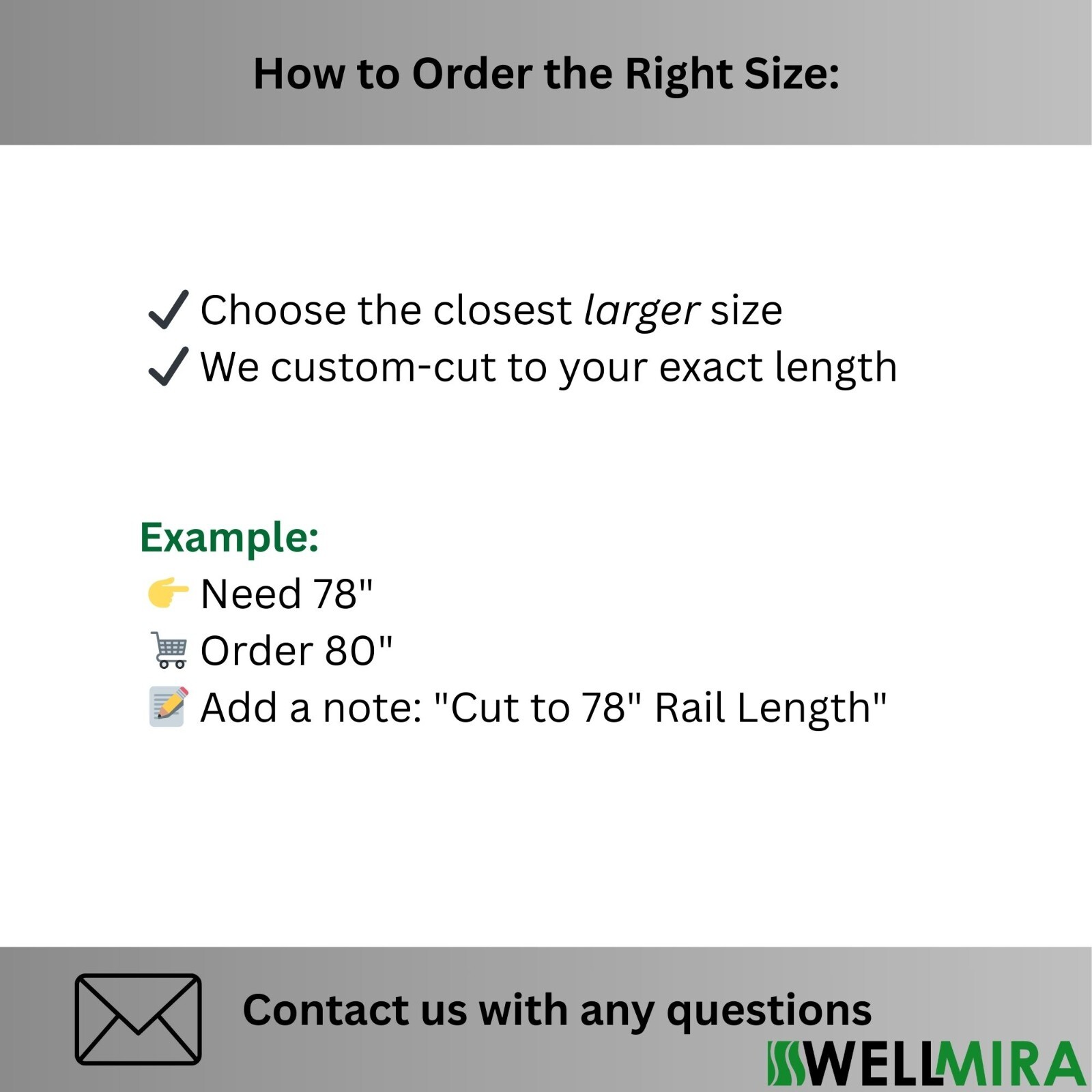 2-track Rail for Vertical Blinds or Curtains, inside, outside mount, Custom Size