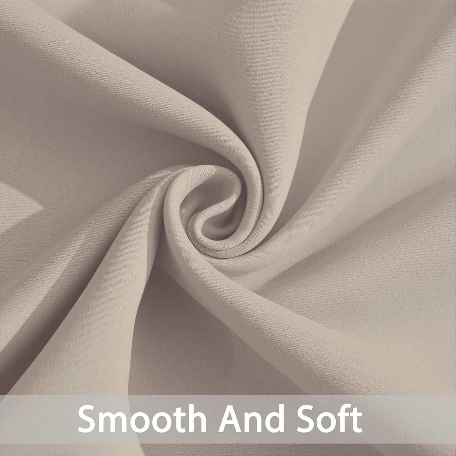 Versatile Extra Wide Blackout Curtains for Any Room – Natural, W100 x L84