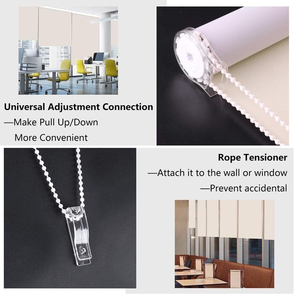 Blackout Roller Shades Window Blinds Room Darkening Curtain Waterproof Fabric