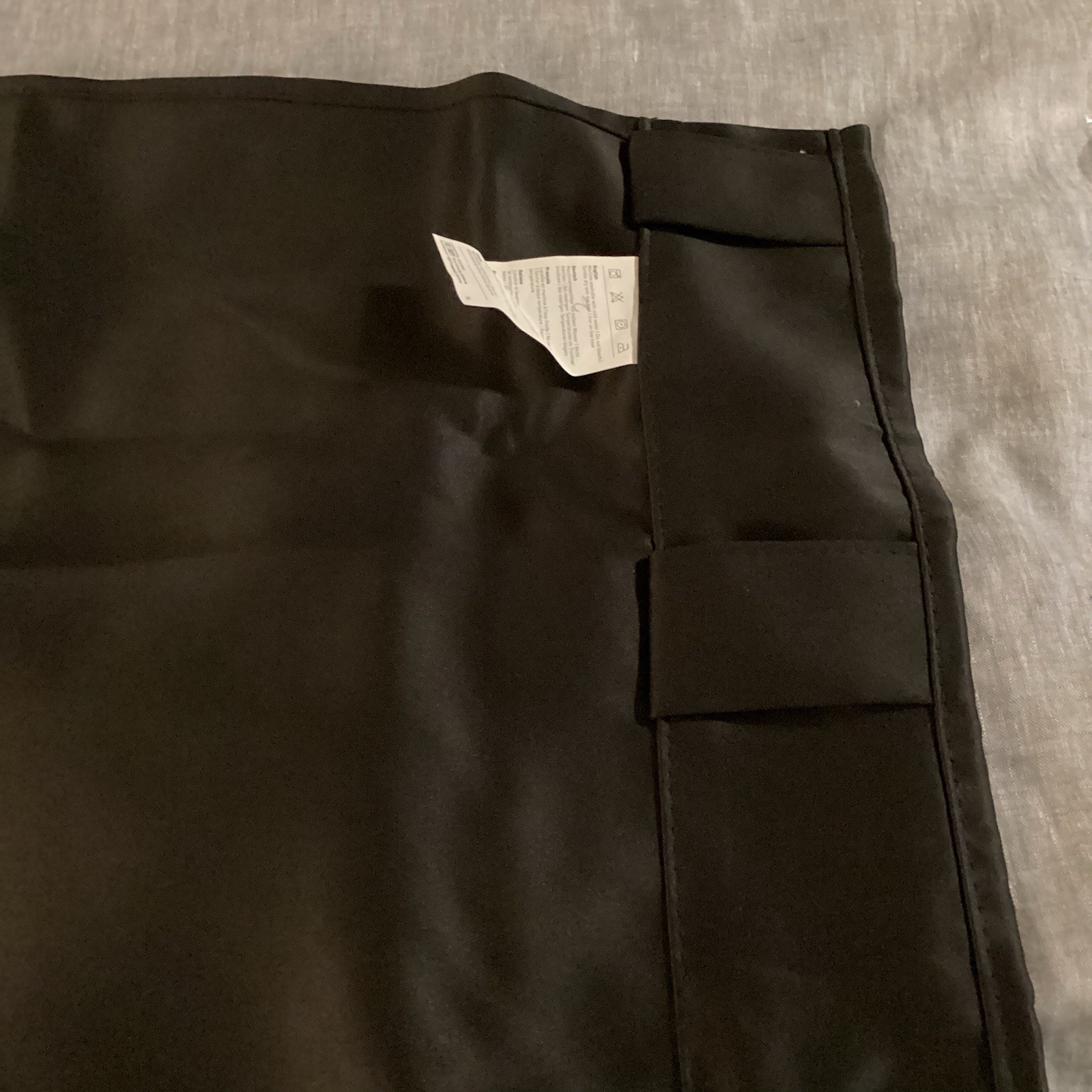RYB HOME Blackout Curtains in Black Privacy in any room 34″ width x 24″ length