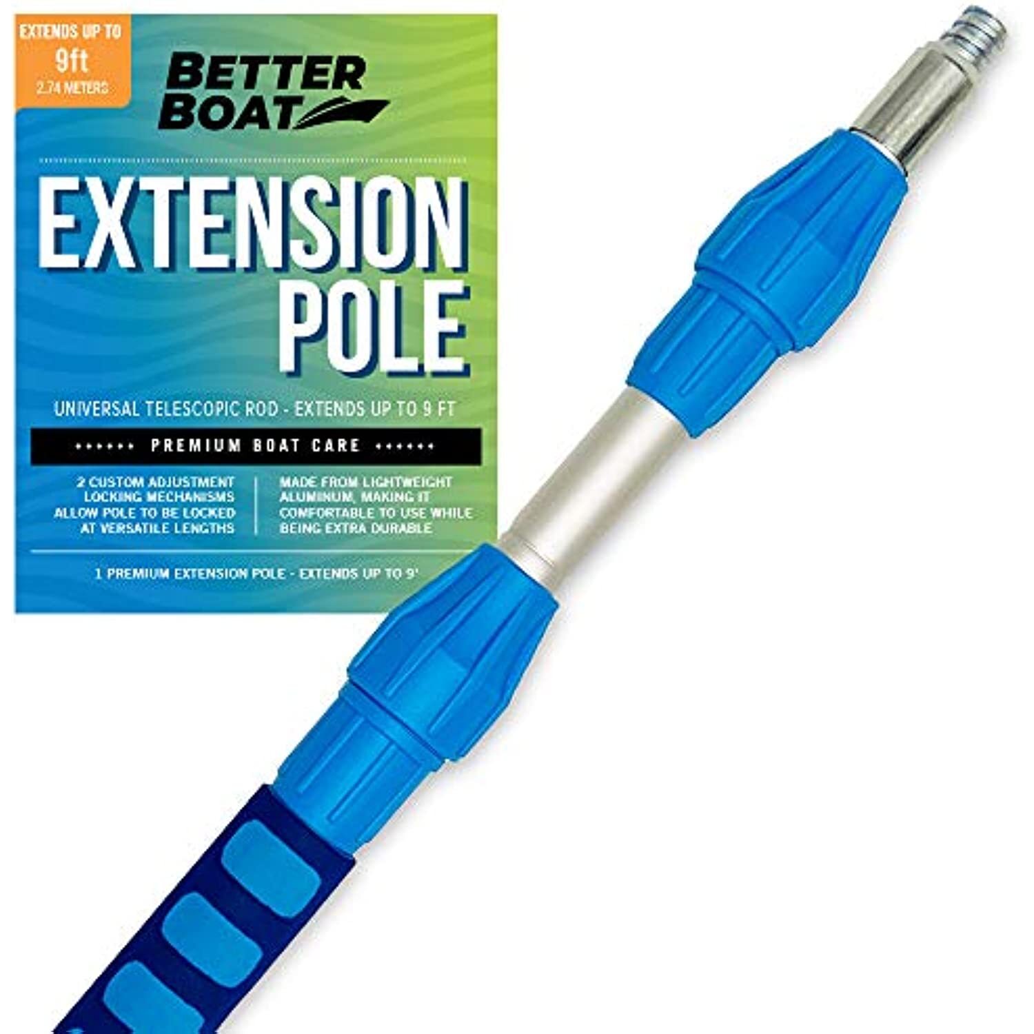 6FT Telescoping Pole Extendable Pole Deck Brush Universal End Paint