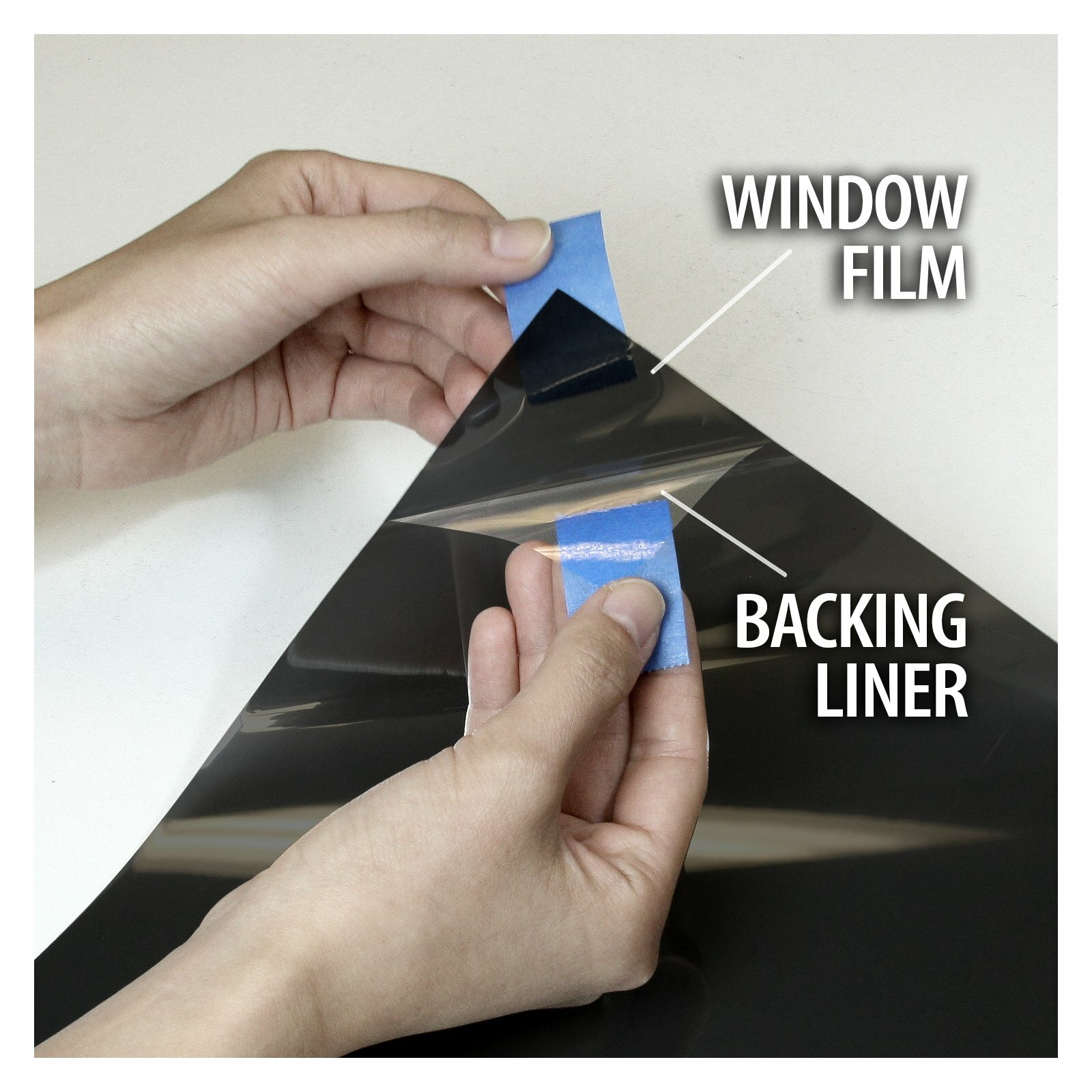 BDF NA05 Window Film Daytime Privacy and Sun Control Black (Very Dark)