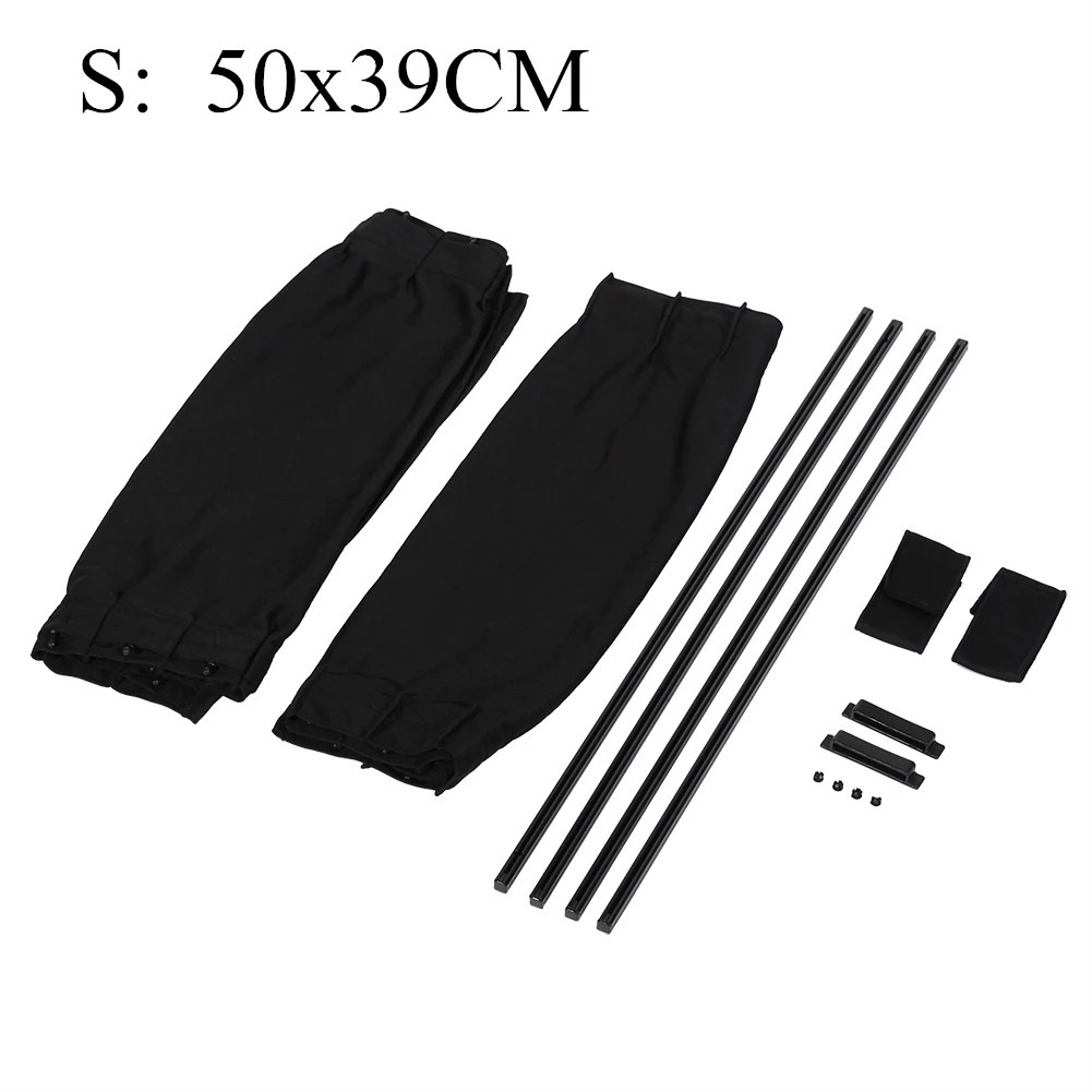 2pcs Universal Car Side Window Curtains – Foldable UV Protection Sunshade – NEW