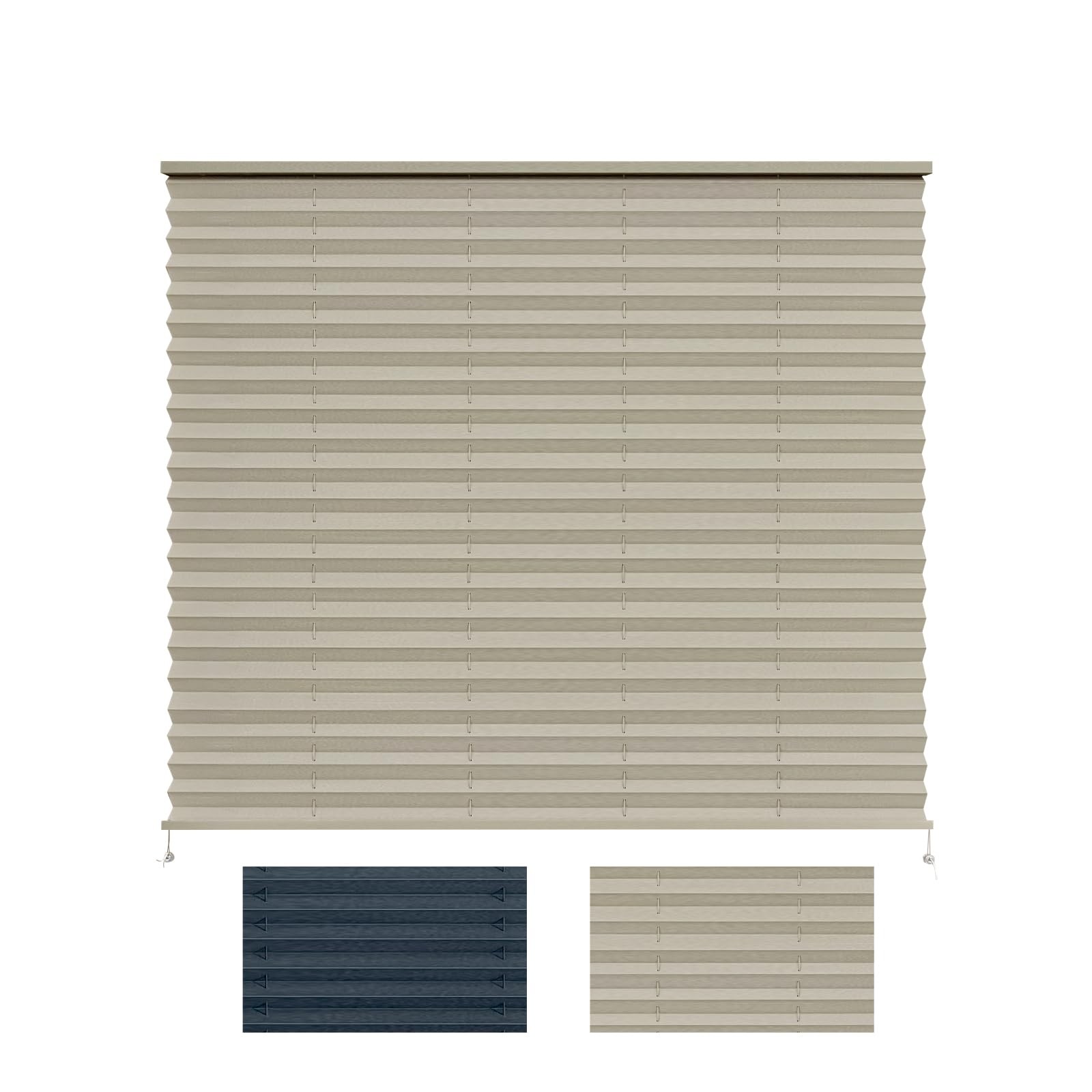 Cappuccino RV Pleated Window Shades Camper Travel Trailer Blinds 20×24 Inch