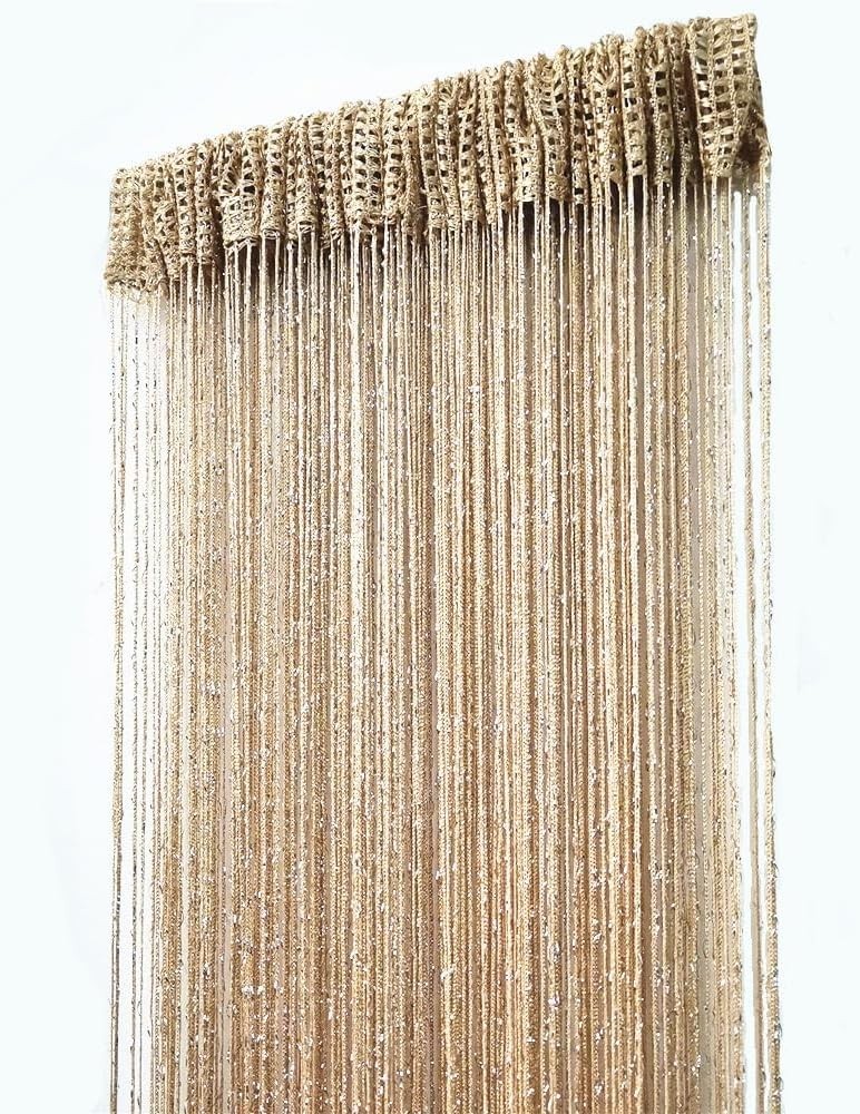 Modern Blackout Decorative String Curtain – Tassel Room Divider 100x200cm