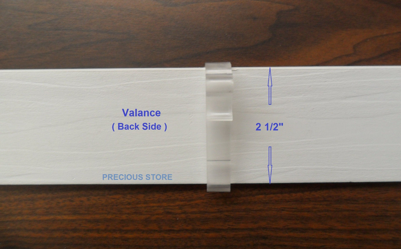 12 Pcs 2 1/2 2.5 Inch Valance Clips For Horizontal Faux wood, Wood Window Blinds