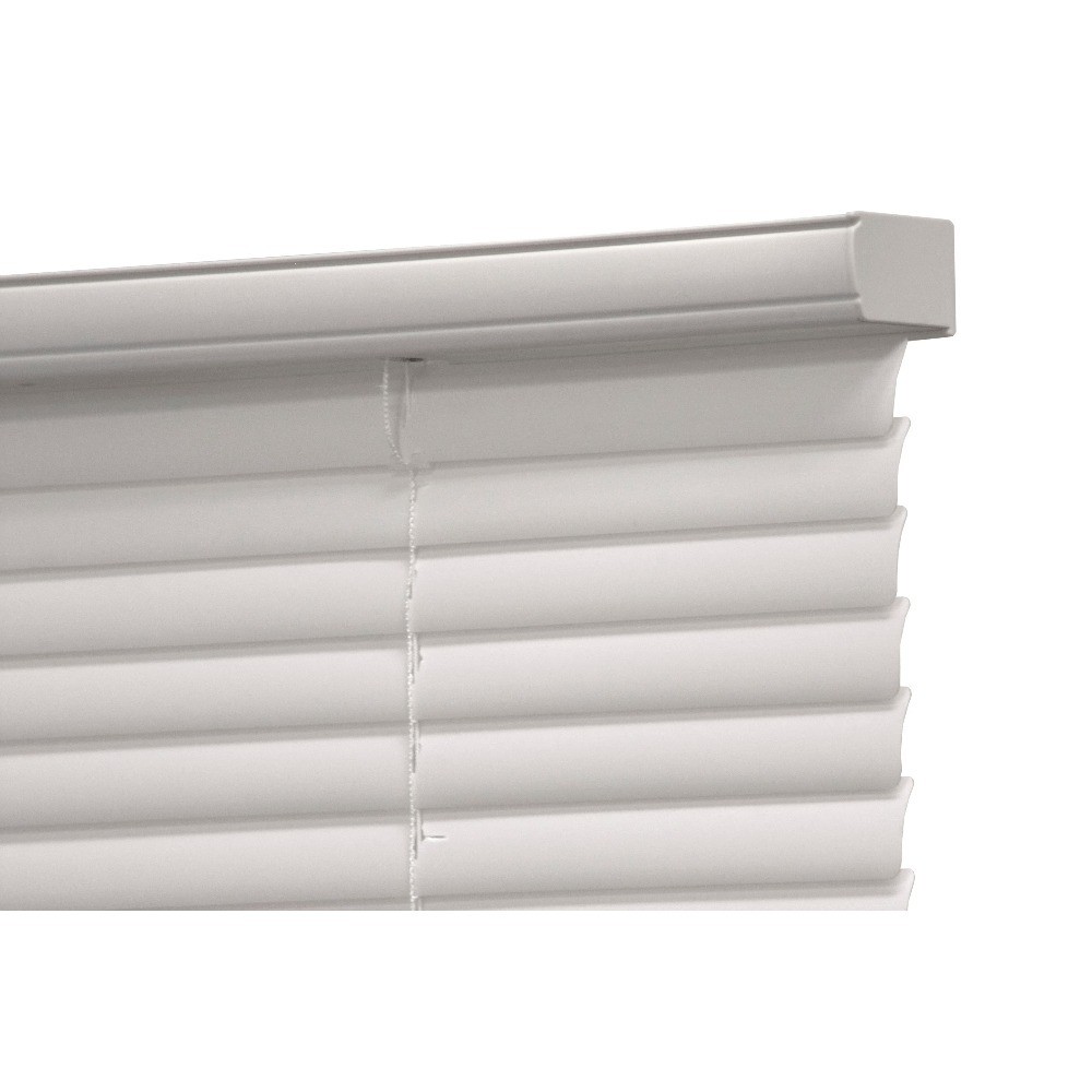Cordless Light Filtering Vinyl Blinds White 23 Inches Wide x 64 Inches Long 1