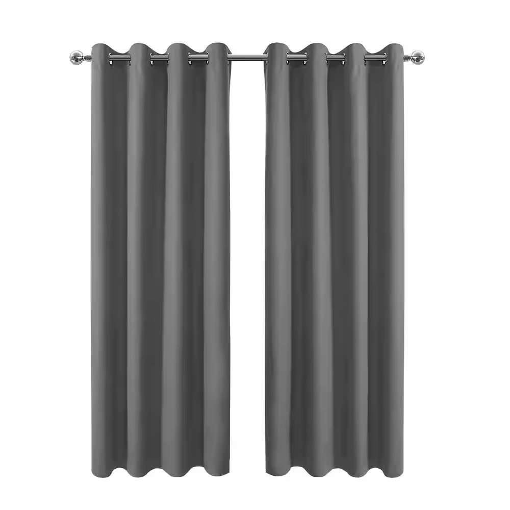 42 In. W X 72 In. L Blackout Curtains with Grommet Top Room Darkening Noise Redu