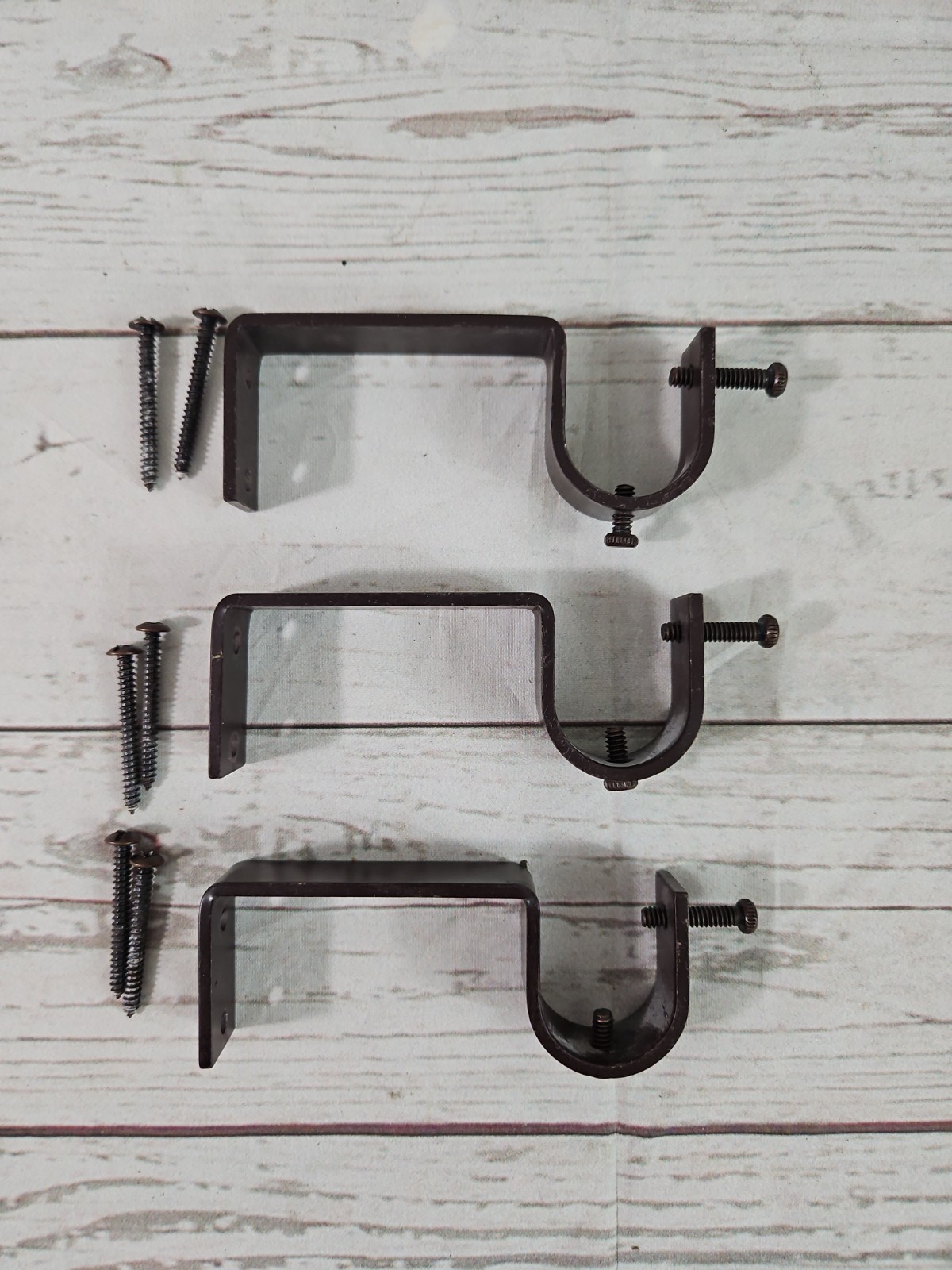 Outside Mount Blinds Curtain Rod Bracket Attachment 1″ Rod 4″ Offset