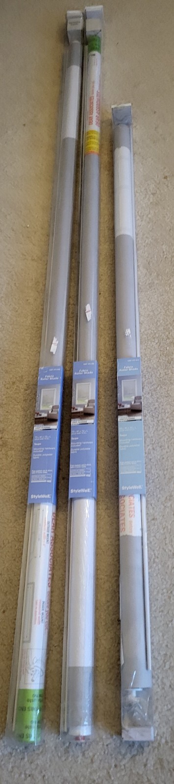 4- Stylewell Roller Shade Light Filtering Fabric with Hardware