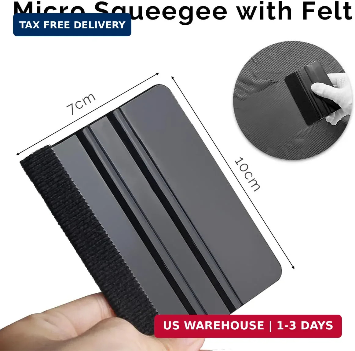 4″ × 30 FT Gloss Black Vinyl Wrap Air Release Film, Chrome Delete Window Trim St