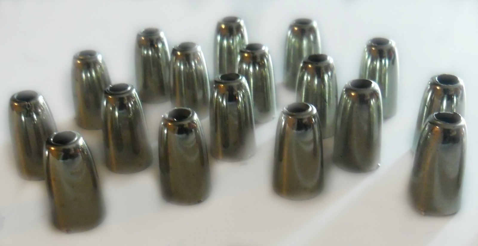 SILVER BELL CORD ENDS, VARIOUS QUANTITIES, SUITABLE FOR BLINDS, CLOTHING ETC
