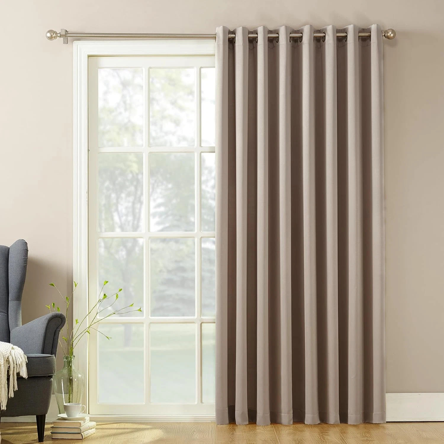 Barrow Energy Efficient Grommet Sliding Patio Door Curtain Panel, 100″ X 84″, St