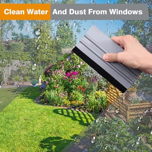 KESPEN Window Felt Squeegee, Vinyl Scraper for Window Privacy Film and Car
