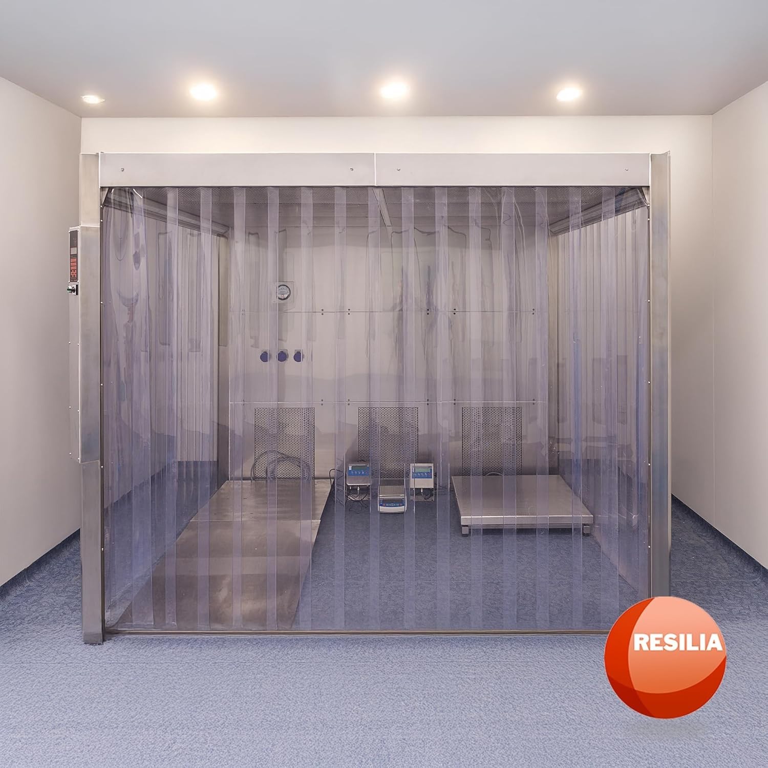 Clear PVC Strip Curtain 12″W x 8′ for Walk-in Freezers, Coolers, & Warehouses