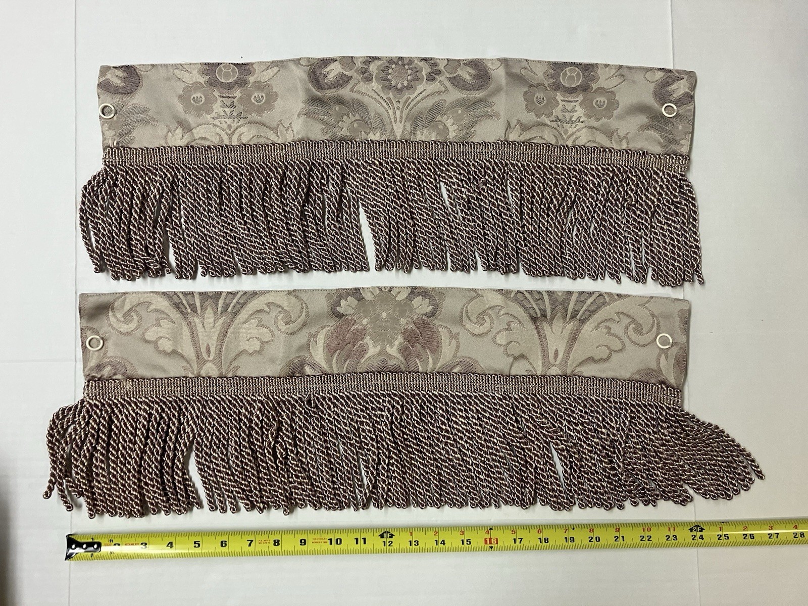 Vtg JC Penney Home Collection Tapestry Brocade Drapery Panels 80 x 84 Rod Pocket