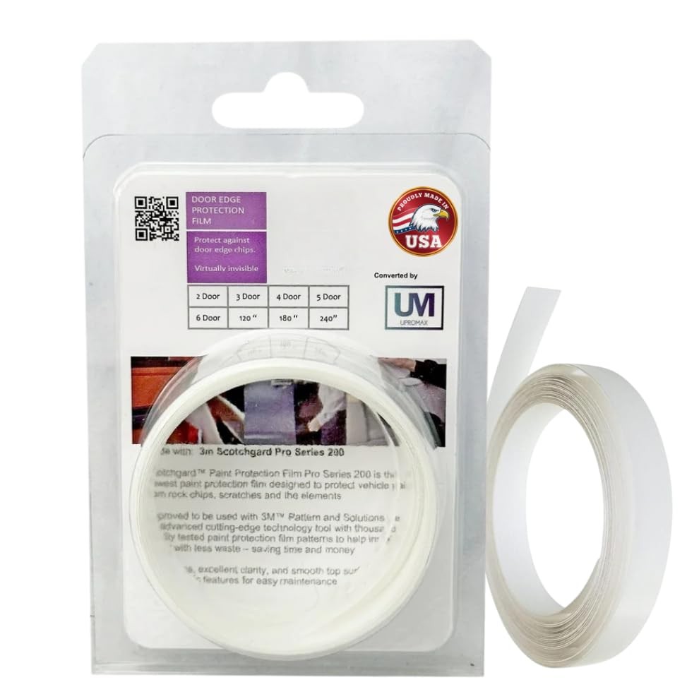 2 Door Edge Guard Paint Protection Film 8mil PPF Precut Clear Edge Protection