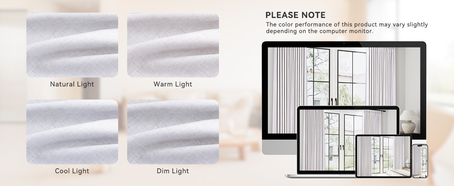 13ft 100% Blackout Curtains Pinch Pleated Double Layer Beige White Black Out