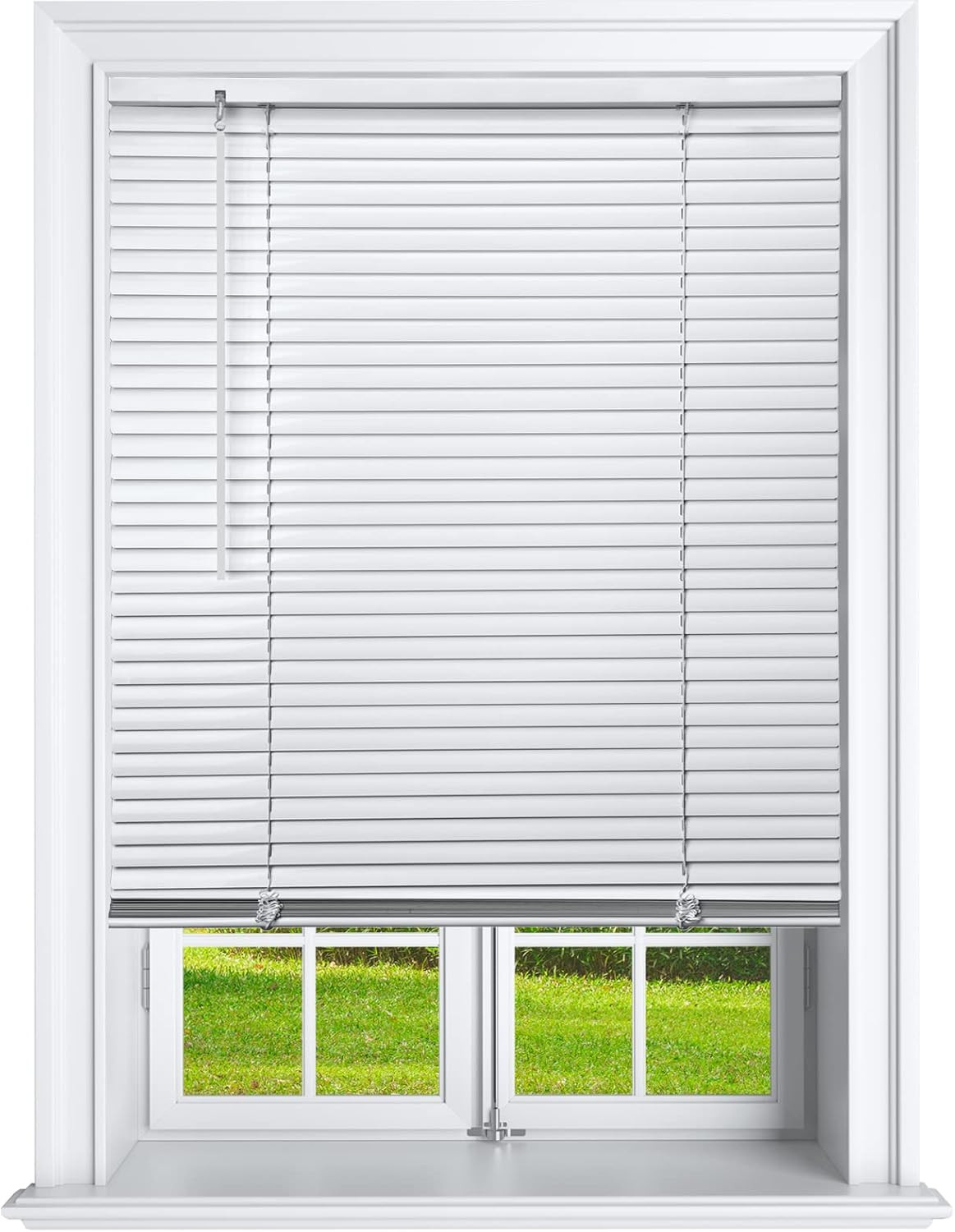 Cordless 1 Inch Window Blinds, Cordless Blinds Light Filtering Mini Blinds 29 X