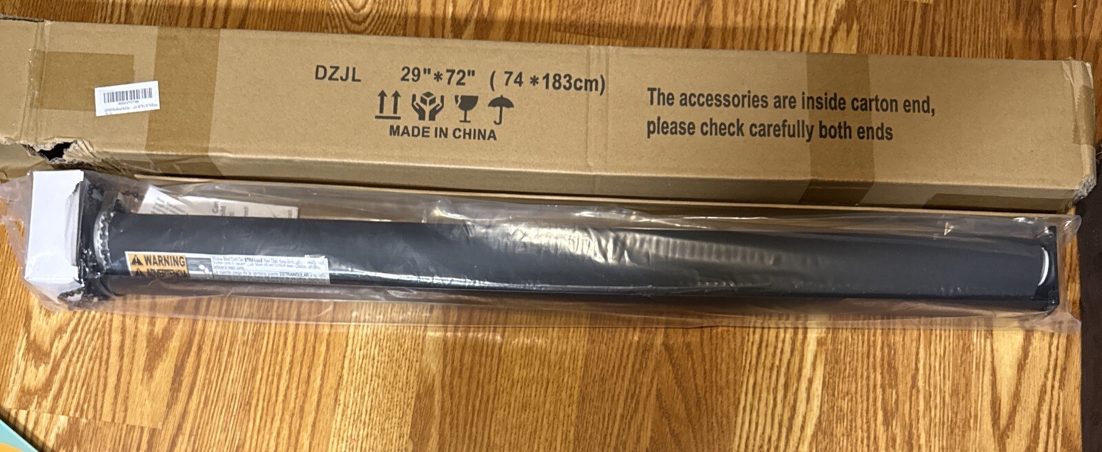 LUCKUP Blackout Roller Shade 29”x72″- Black
