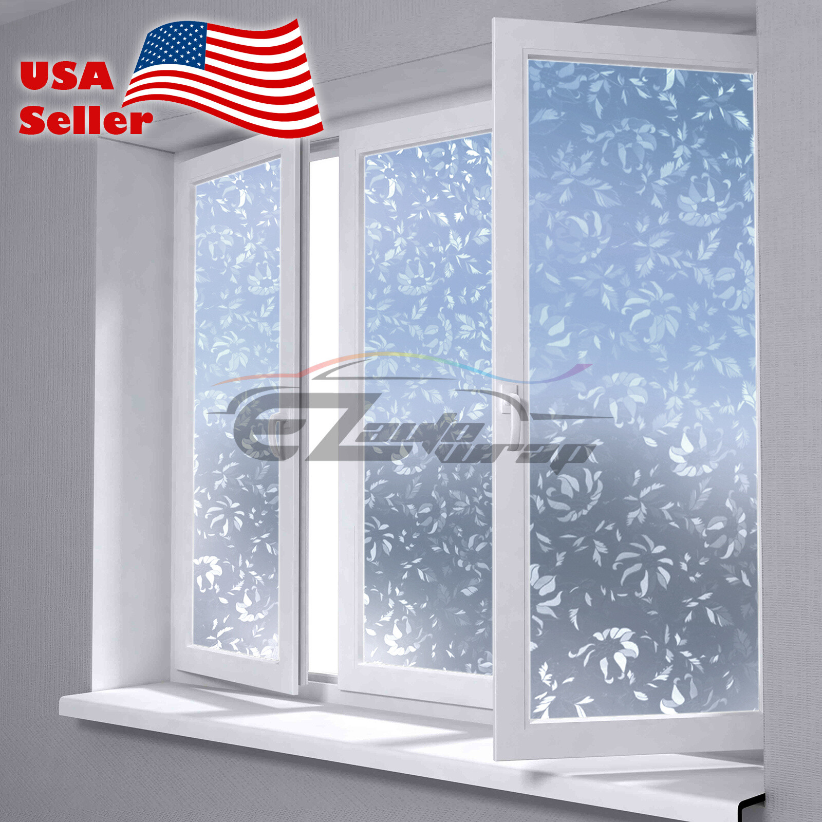 4″x8″ Sample Frosted Film Glass Home Bathroom Window Security Privacy #4001