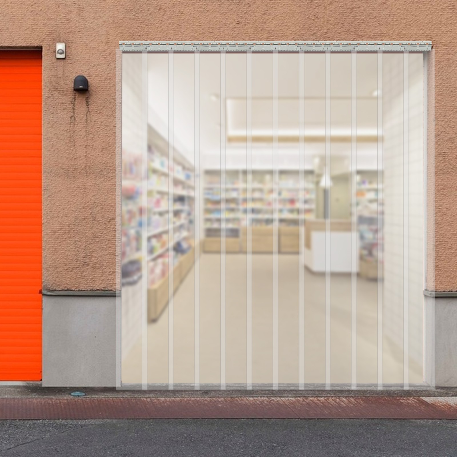 Plastic Strip Door Curtain Set PVC Freezer Door Curtain for Warehouse Garage