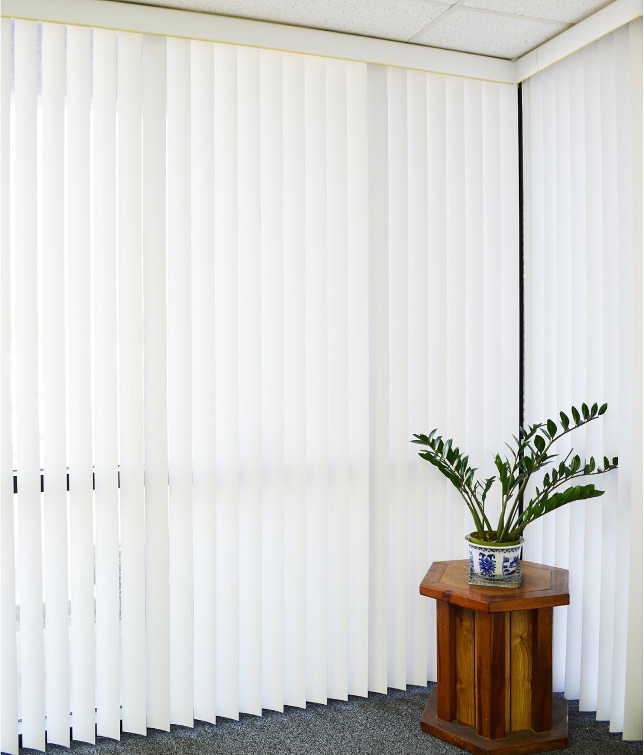 Elegant 10-Pack of Curved PVC Vertical Blind Slats – 82.5″ x 3.5″ Smooth Finish