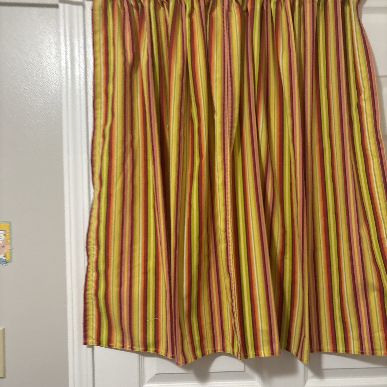 striped cafe curtains handmade new pack of 4 panels