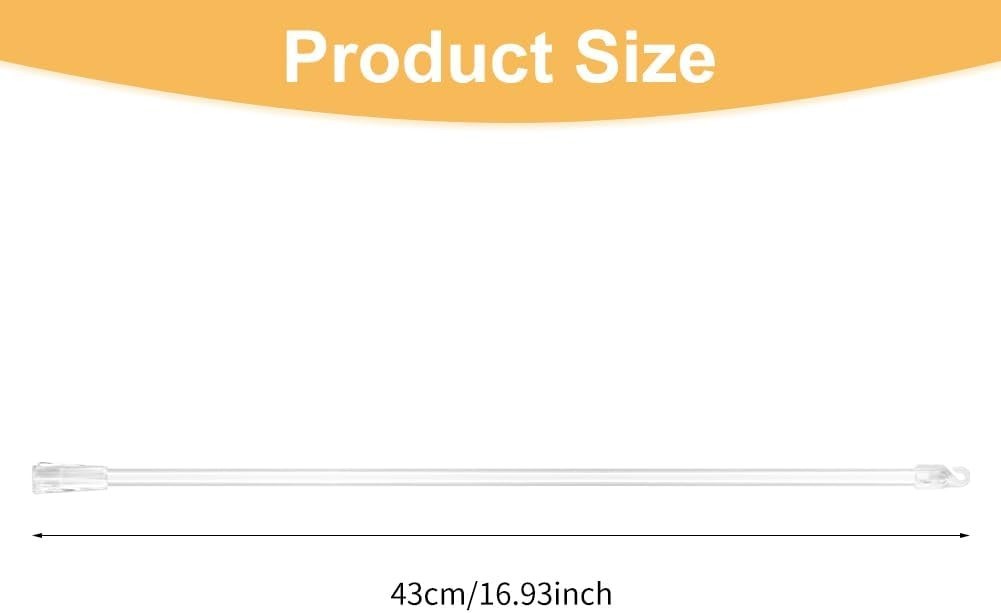 17 Inches 2 Pieces Blind Wand, Vertical Blinds free size, As Picture Show