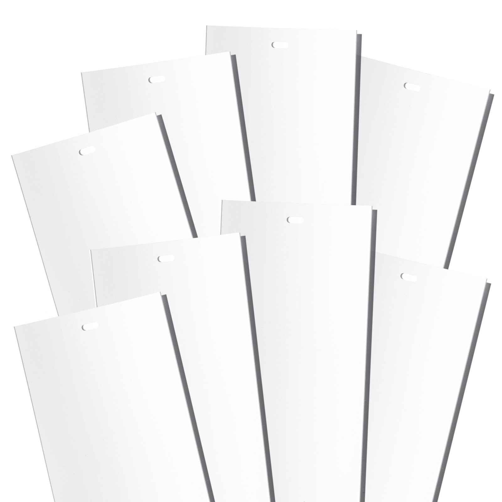 White Vertical Blinds Replacement Slats, for Doors Windows. Easy Install 82.5″