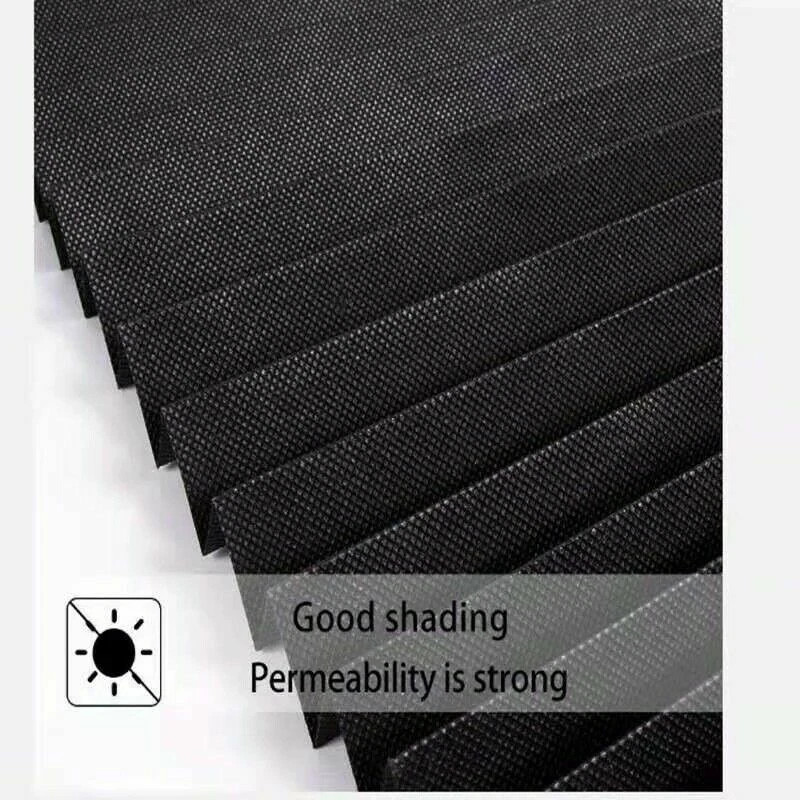 Pleated Window Paper Shades Light Filtering Blinds UV Half Blackout Curtain