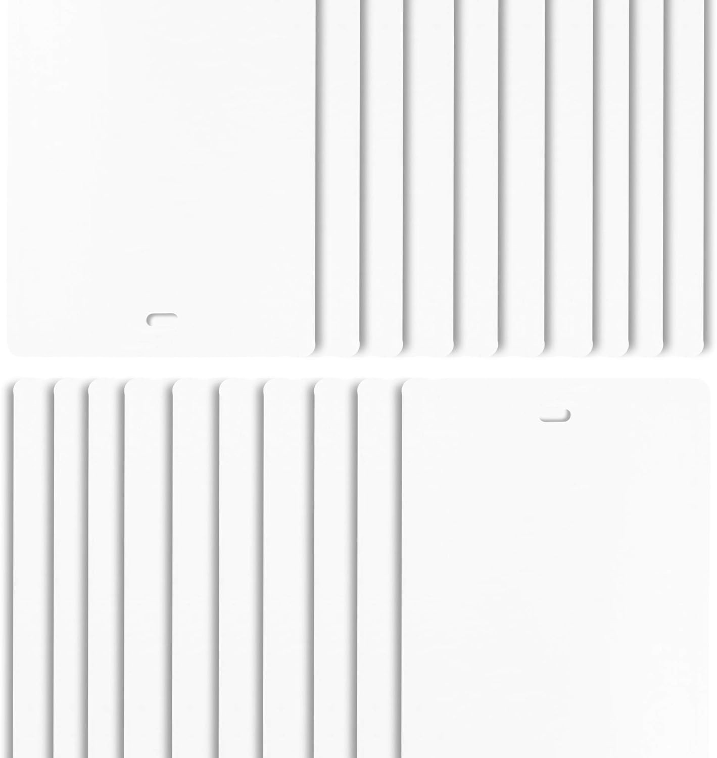 PVC Veritcal Blind Replacement Slats Curved Smooth White 94.5 X 3.5 (20-Pack)
