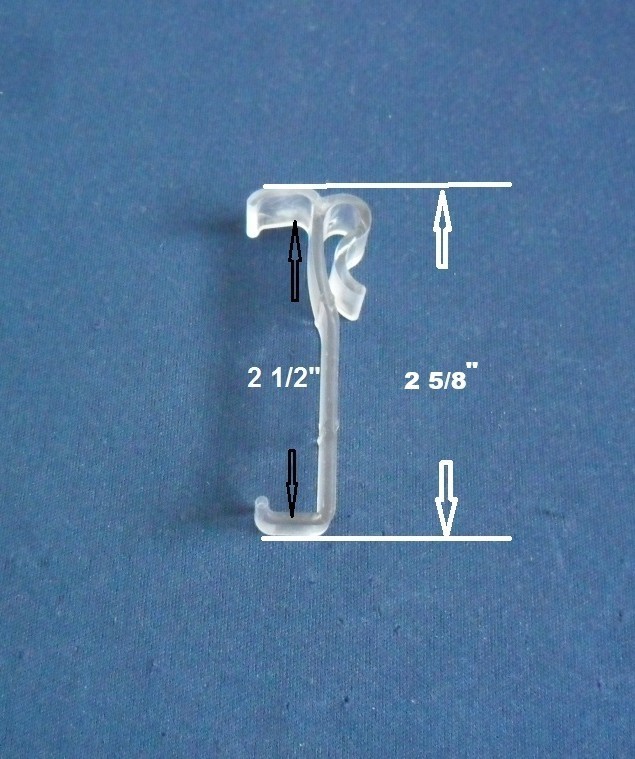 12 Pcs 2 1/2 2.5 Inch Valance Clips For Horizontal Faux wood, Wood Window Blinds