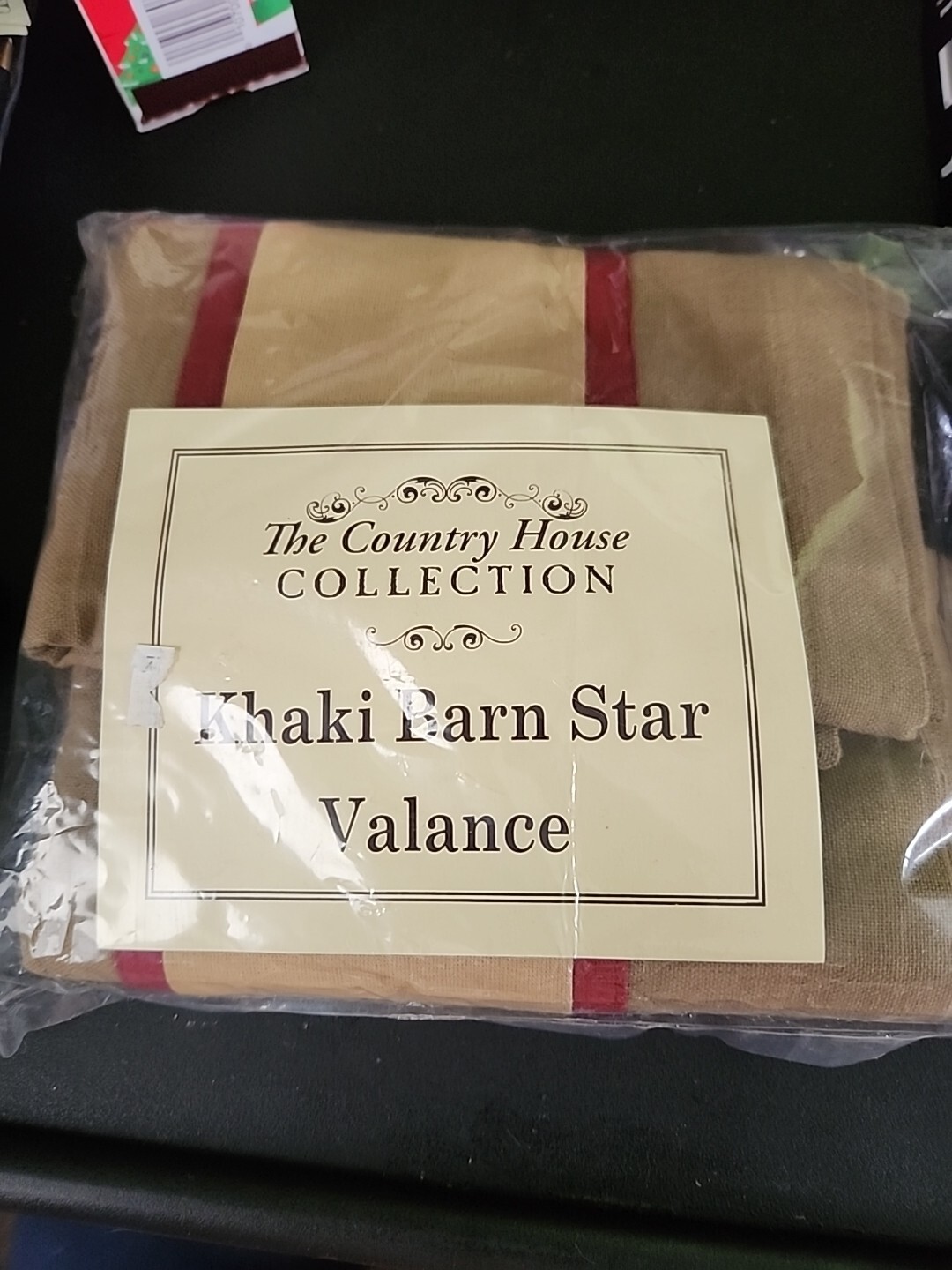 Khaki Barn Star Valance 72×14