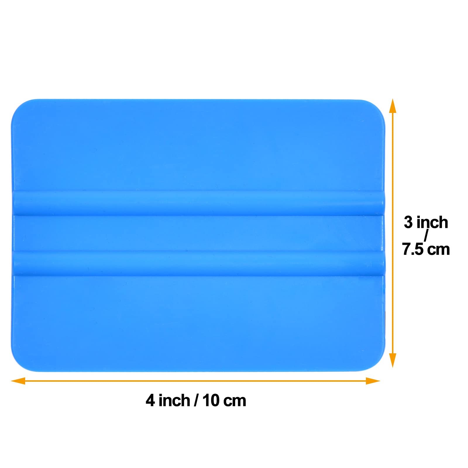 AHCHAY 4-inch Vinyl Wrap Squeegee Car Film Flexible Plastic Scraper Blue