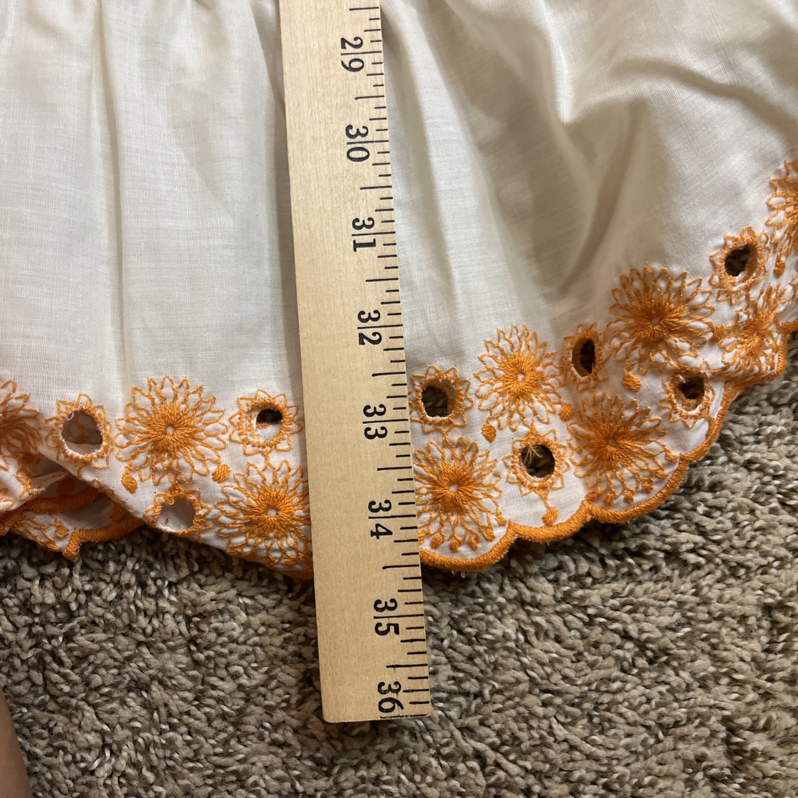 Vintage Kitchen Curtains Valances & Tiers Orange Trim Various Sizes