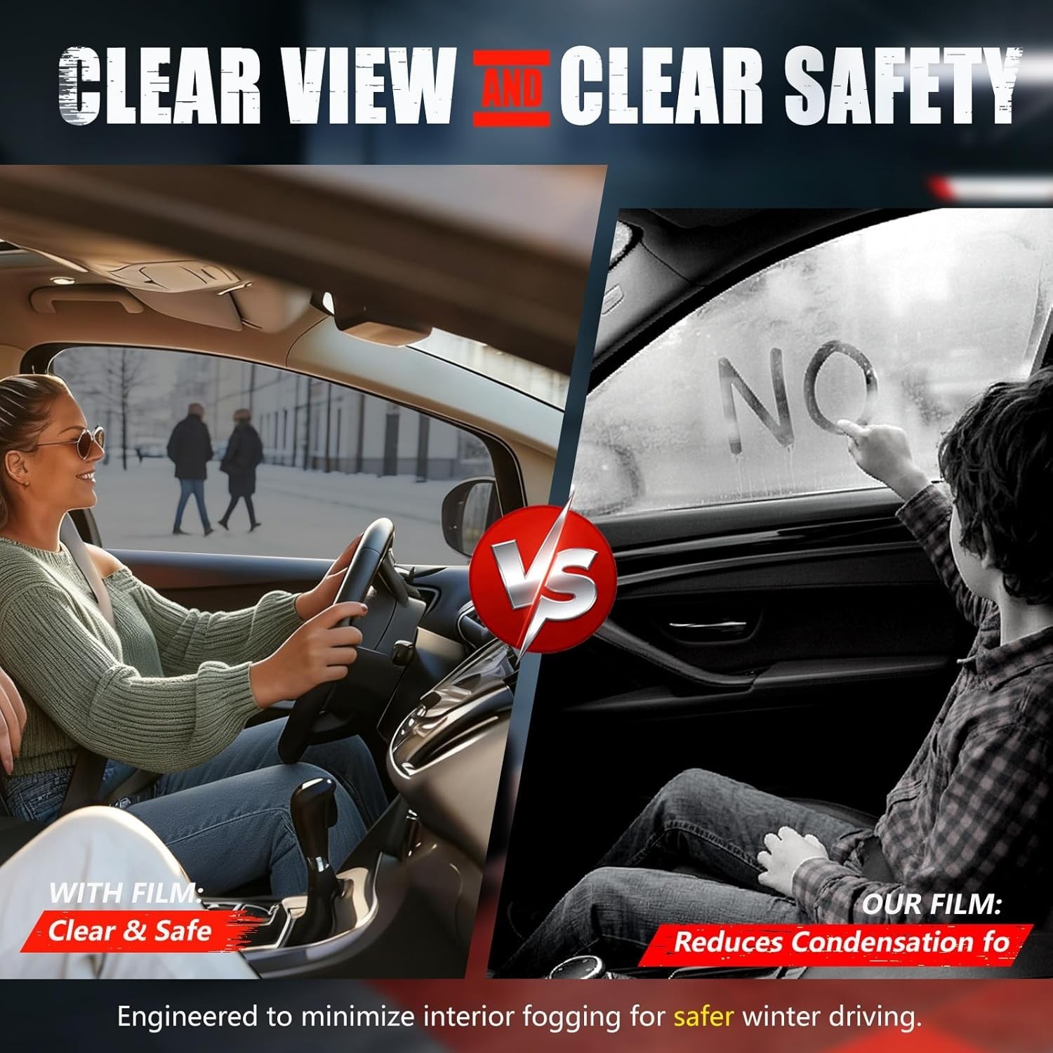 Ceramic Car Window Tint Film 15 Percent VLT 20 Inch by 10 Feet Daytime Privacy