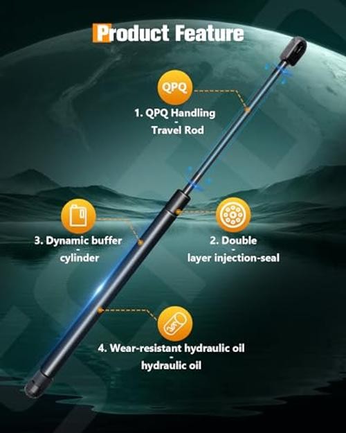 Window Glass Struts fit for Jeep for Liberty 2002 2003 2004 2005 2006 4365